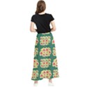Retro 1880s Flowers Pattern 6 Maxi Chiffon Skirt View2
