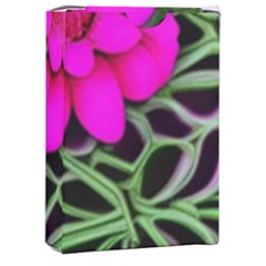 Mid Century Retro Floral 1970s 1960s Pattern 99 Playing Cards Single Design (rectangle) With Custom Box by violetheavensky