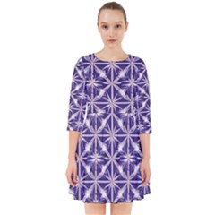 Royal Fractal Pattern 4 Smock Dress by violetheavensky