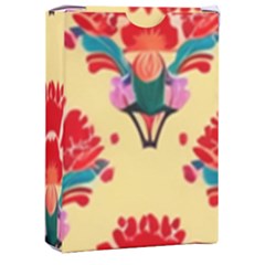 Retro 40s 50s Mexico Flowers Pattern 4 Playing Cards Single Design (rectangle) With Custom Box by violetheavensky