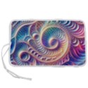 Abstract Fractal Art Swirl Pattern Pen Storage Case (L) View1