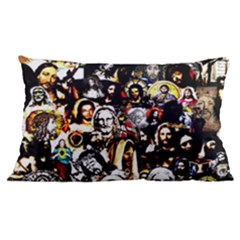 Jesus Christ Modern Halftone Pattern 16 x24  Lumbar Throw Cushion Case (two Sides) by snek