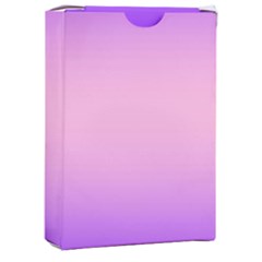 Indigo Violet To Cotton Candy Pink Bilinear Gradient Playing Cards Single Design (rectangle) With Custom Box by GradientsOmbre