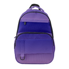 Navy Blue To Cotton Candy Pink Linear Gradient Carry-on Travel Backpack by GradientsOmbre