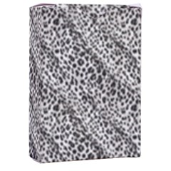 Silver Leopard Playing Cards Single Design (rectangle) With Custom Box by DinkovaArt