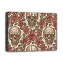 Skull And Roses Flowee Flora Floral Patterns Pattern Deluxe Canvas 16  x 12  (Stretched)  View1