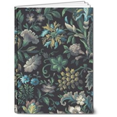 Pattern Flower Plants Leaves Nature 5  X 7  Hardcover Notebook by Tsamara