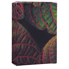 Leaves Plant Contrast Carved Nature Playing Cards Single Design (rectangle) With Custom Box by Tsamara