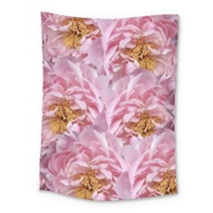 Peonies Nature Bloom Blossom Pink Medium Tapestry by Tsamara