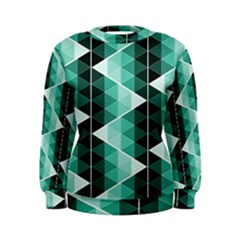 Triangles Pyramid Geometric Pattern Women s Sweatshirt by Sabxi