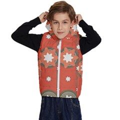 Background Abstract Kids  Stylish Hooded Puffer Vest by Sabxi