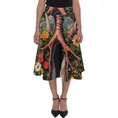Lungs Health Perfect Length Midi Skirt by Sabxi