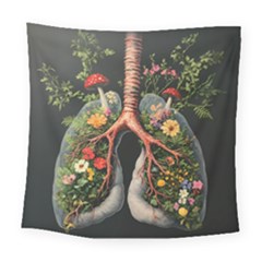 Lungs Health Square Tapestry (large) by Sabxi