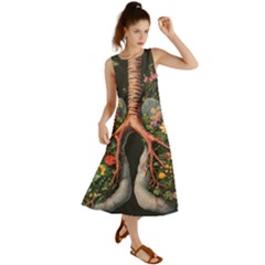 Lungs Health Summer Maxi Dress by Sabxi