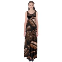 Coffee Beans Empire Waist Maxi Dress by Sabxi