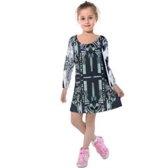 Black Constellation Screenshot 2025-03-14 At 12 02 18?am Eclectic Beauty Updated Beautiful People Kids  Long Sleeve Velvet Dress by fashionfr3ak