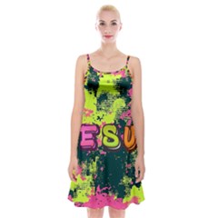 Neon Jesus 8375771 Spaghetti Strap Velvet Dress by Jabberwonkers