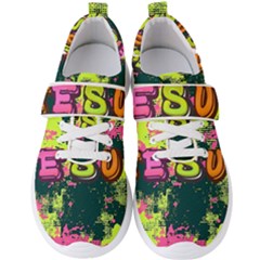Neon Jesus 8375771 Men s Velcro Strap Shoes by Jabberwonkers