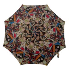 Background Embroidery Pattern Stitches Abstract Hook Handle Umbrellas (medium) by Ket1n9