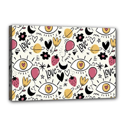 Eye Seesit Canvas 18  X 12  (stretched) by Posterlux
