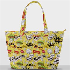 Cartoon Comics Pattern Back Pocket Shoulder Bag  by Posterlux
