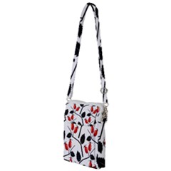 Rose Hip Pattern Branches Autumn Multi Function Travel Bag by Hannah976