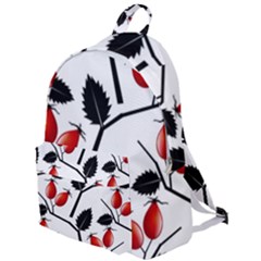 Rose Hip Pattern Branches Autumn The Plain Backpack by Hannah976