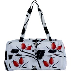 Rose Hip Pattern Branches Autumn Multi Function Bag by Hannah976