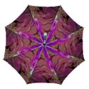 Magenta waves Automatic Folding Umbrella with Case (Medium) View1