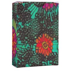 Mid Century Retro Floral 1970s 1960s Pattern 72 Playing Cards Single Design (rectangle) With Custom Box by violetheavensky