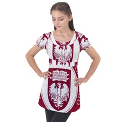 University Of Chicago Puff Sleeve Tunic Top by avitendut