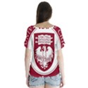 University of Chicago V-Neck Flutter Sleeve Top View2