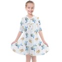 Bluey pattern Kids  All Frills Chiffon Dress View1