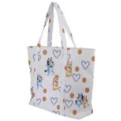 Bluey, Bluey Merch, Bluey Pattern, Bluey Bluey, Bingo, Bluey Design, Bluey Dog Zip Up Canvas Bag by avitendut