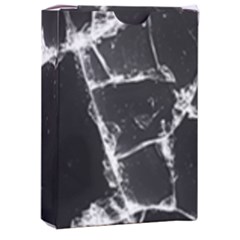 Dark Patch Art Crack Construction Playing Cards Single Design (rectangle) With Custom Box by Tsamara
