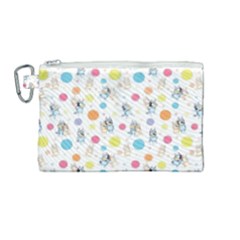 Bluey, Bluey Merch, Bluey Pattern, Bluey Bluey, Bingo, Bluey Design, Bluey Dog Canvas Cosmetic Bag (medium) by avitendut
