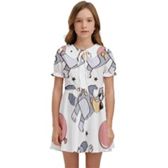 Bluey, Bluey Merch, Bluey Pattern, Bluey Bluey, Bingo, Bluey Design, Bluey Dog Kids  Sweet Collar Dress by avitendut