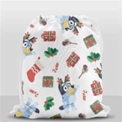 Bluey, Bluey Merch, Bluey Pattern, Bluey Bluey, Bingo, Bluey Design, Bluey Dog Drawstring Bag (small) by avitendut