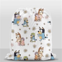Bluey, Bluey Merch, Bluey Pattern, Bluey Bluey, Bingo, Bluey Design, Bluey Dog Drawstring Bag (small) by avitendut