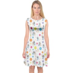 Bluey, Bluey Merch, Bluey Pattern, Bluey Bluey, Bingo, Bluey Design, Bluey Dog Capsleeve Midi Dress by avitendut