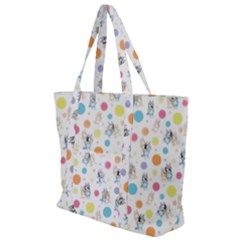 Bluey, Bluey Merch, Bluey Pattern, Bluey Bluey, Bingo, Bluey Design, Bluey Dog Zip Up Canvas Bag by avitendut