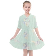 Bluey, Bluey Merch, Bluey Pattern, Bluey Bluey, Bingo, Bluey Design, Bluey Dog Kids  All Frills Chiffon Dress by avitendut