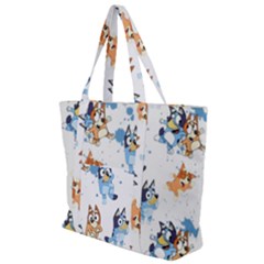 Bluey, Bluey Merch, Bluey Pattern, Bluey Bluey, Bingo, Bluey Design, Bluey Dog Zip Up Canvas Bag by avitendut