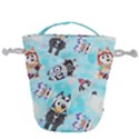 Bluey, Bluey merch, Bluey pattern, Bluey Bluey, bingo, Bluey design, bluey dog Drawstring Bucket Bag View1