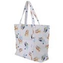 Bluey, Bluey merch, Bluey pattern, Bluey Bluey, bingo, Bluey design, bluey dog Zip Up Canvas Bag View1