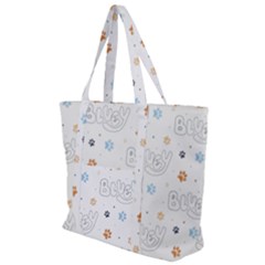 Bluey, Bluey Merch, Bluey Pattern, Bluey Bluey, Bingo, Bluey Design, Bluey Dog Zip Up Canvas Bag by avitendut