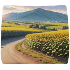 Sunflowers Flowers Nature Seat Cushion by Anend