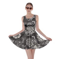 Mid Century Retro Floral 1970s 1960s Pattern 71 Skater Dress by violetheavensky