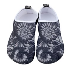 Mid Century Retro Floral 1970s 1960s Pattern 71 Men s Sock-style Water Shoes by violetheavensky