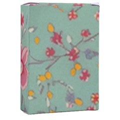 Mid Century Retro Floral 1970s 1960s Pattern 79 Playing Cards Single Design (rectangle) With Custom Box by violetheavensky